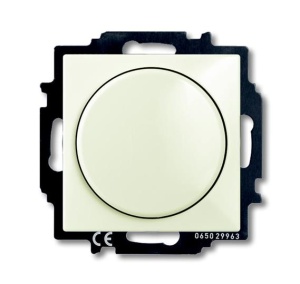 Светорегулятор Busch-Dimmer с центральной платой поворотный, Basic, chalet-белый