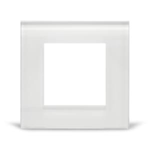 Рамка 1-постовая стеклянная Wemmon, белая