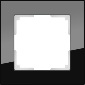 Рамка на 1 пост Werkel Favorit стекло, черный