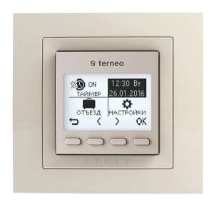 TERNEO PRO UNIC Терморегулятор программируемый для тёплого пола, слоновая кость
