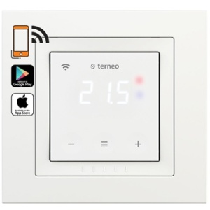 TERNEO SX UNIC Терморегулятор Wi-Fi c сенсорным управлением для теплого пола,  белый 